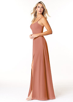 Azazie Moira Bridesmaid Dresses MAI TAI A-Line Scoop Chiffon Dress image3