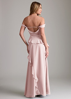 Azazie Sloane Bridesmaid Dresses Blushing Pink A-Line Sweetheart Neckline Chiffon Dress image7