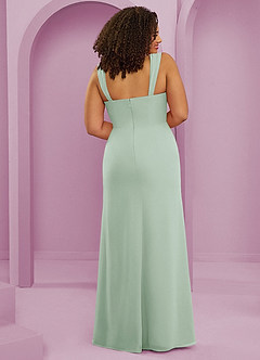 Barbie ♥ Azazie Bridesmaid Dresses Agave Mermaid Pleated Chiffon Dress image7
