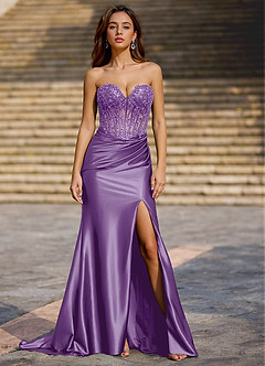 Enamel Violet Robe de bal sirène image5