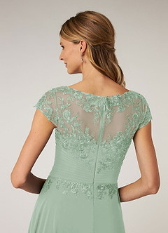 Azazie Shonda Kleider für die Brautmutter Spitze Chiffon Kleid Agave image7