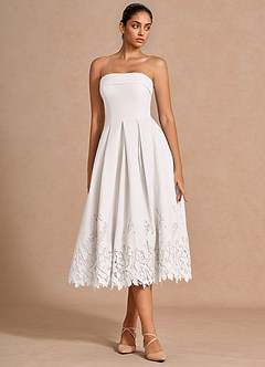 Vestido Blanco Midi Tovira image3