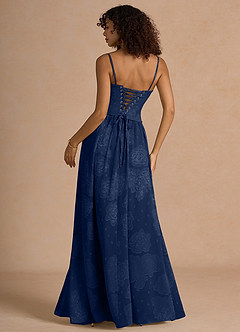 Isaura Navy Maxi Dress | Azazie