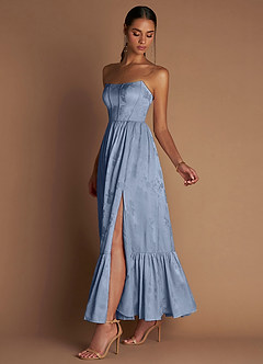 Floria Maxi Klänning Puderblå image4