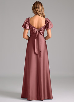 Azazie Fatima Suknie dla druhen Linia A Dekolt w kształcie serca Satyna elastyczna Do ziemi Sukienka image6