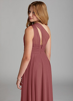 Azazie Charlize Junior A-Linie Gittergewebe Kleid Amethyst image5