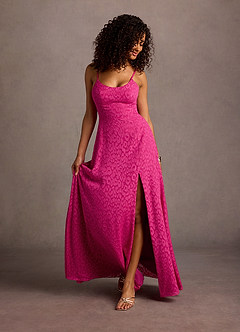 Kerra Fuchsia Leopard Maxi Dress image4