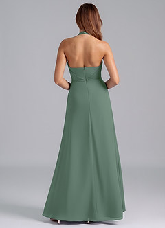 Azazie Odie Jurken voor bruidsmeisjes Jurk van Chiffon met A-Lijn Eucalyptus image2