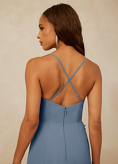 Christian Siriano Bridal for Azazie 1006 Bridesmaid Dresses Twilight Mermaid Ruched Chiffon Dress image7