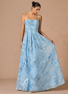 Evangeline Maxi Klänning Himmelsblå image3