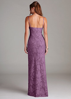 Azazie Tianna Brudtärnklänningar Klä av Tubklänning i Blommig Utbrändhet Spets Blåregn image2