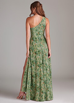 Azazie Brooke Bridesmaid Dresses Meadow Bloom A-Line One Shoulder Chiffon Dress image5