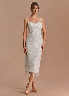 Marzia Cream Midi Dress image4