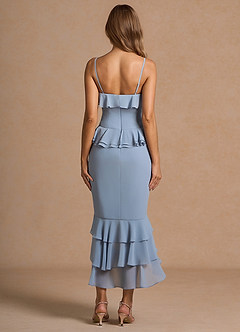 Maxi jurk Anouk Poederblauw image2