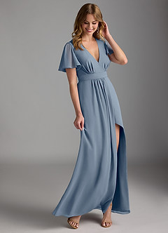 Azazie Zaniah Bridesmaid Dresses Twilight A-Line Chiffon Dress image6