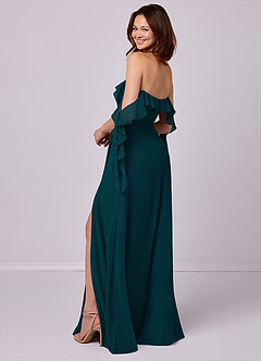 Barbie ♥ Azazie Bridesmaid Dresses A-Line Off the Shoulder Chiffon Floor-Length Dress image3