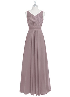 Azazie Pierrette Bridesmaid Dresses Dusk A-Line Pleated Chiffon Dress image7