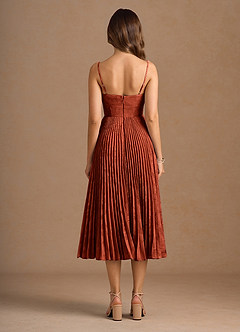 Annie Auburn Pleated Midi Dress image2