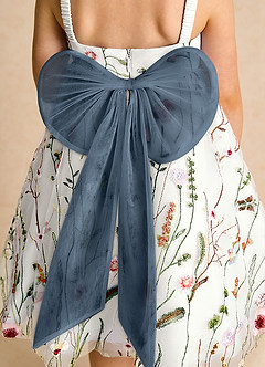 Azazie Peppa Flower Girl Dresses Ivory Neptune A-Line Sweetheart Neckline Tulle Dress image6