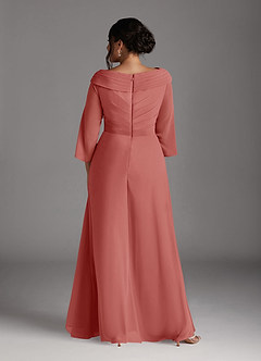 Azazie Jaycee Abiti per la Madre della Sposa Abito A-Line in Chiffon Rosa Antica image8