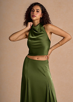 Ryleigh Olive Green Two-Piece Sets image6