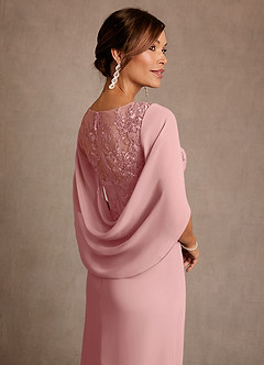Azazie Santa Clara Mother of the Bride Dresses Dusty Rose A-Line Lace Dress image7