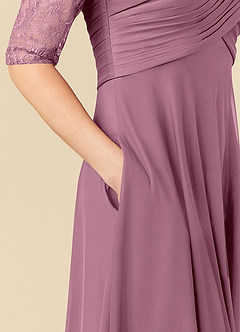 Azazie Gracelyn Klänningar till brudens mor Klänning A-Line i Spets Vintage Mauve image7