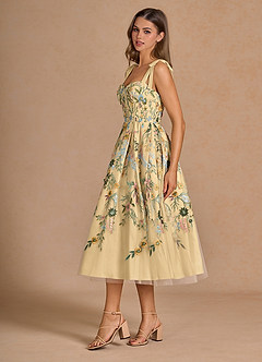 Midi jurk Aurelie Citroen Multi image5