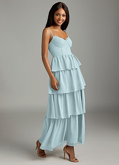 Azazie Kaiden Bridesmaid Dresses Mist A-Line Sweetheart Neckline Chiffon Dress image3