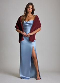 front 3 Pack-Elegant Plush Faux Fur Evening Shawl