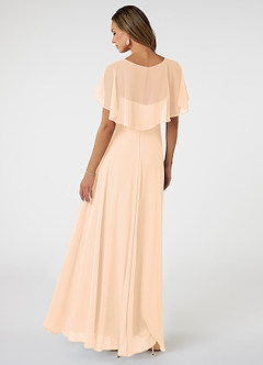 Azazie Jamie Bridesmaid Dresses Pearl Pink A-Line Chiffon Dress image5
