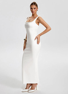 Aure White Maxi Dress image6