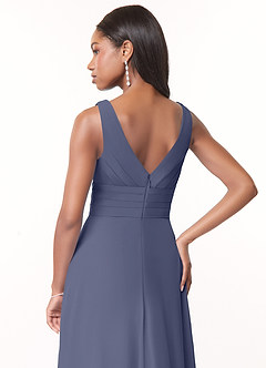 Azazie Julianna Bridesmaid Dresses Stormy A-Line Chiffon Dress image4