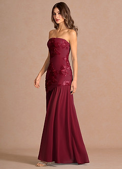 Vestido Merlot Largo Nerissa image8