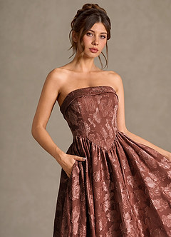 Midi jurk Mila Mocha Coco image7