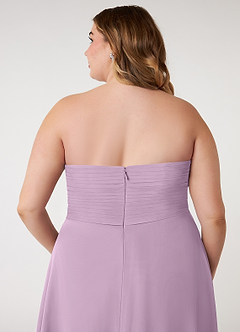 Azazie Arabella Allure Brautjungfernkleider Wandelbar A-Linie Herzausschnitt Chiffon Kleid Blauregen image14