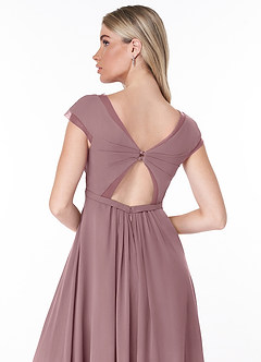 Azazie Jeneva Final Sale Flowy Pleated Chiffon Bridesmaids Dress image6