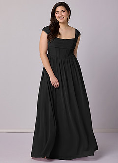 Barbie ♥ Azazie Bridesmaid Dresses A-Line Corset Chiffon Floor-Length Dress image12