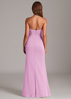 Azazie Katelyn Robes de demoiselle d'honneur Robe Fourreau Convertible en Maille Sans bretelle Rose Bonbon image7