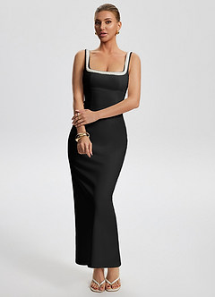 Vestido Negro Midi Aure image4