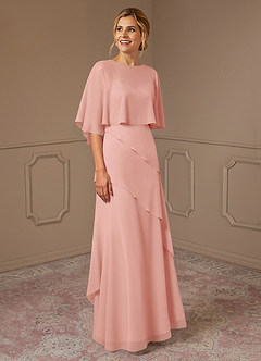 Azazie Bowie Mother of the Bride Dresses Rosette A-Line Chiffon Dress image2