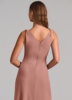 Azazie Nerine Brudtärnklänningar Klä av A-Linje i Chiffong Plisserad Cederros image7