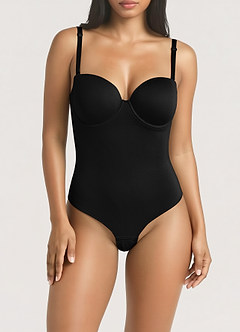 front Ultra åben ryg bodysuit med bøjle og shapewear