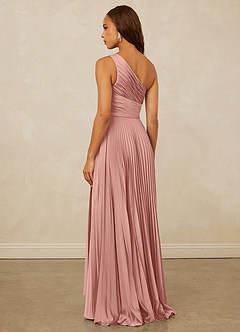 Christian Siriano Bridal for Azazie 1008 Bridesmaid Dresses Rosette A-Line One Shoulder Stretch Satin Dress image2