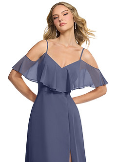 Azazie Jean Bridesmaid Dresses Stormy A-Line Chiffon Convertible Dress image6