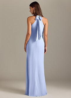 Azazie Doretta Bridesmaid Dresses Ice Mermaid Pleated Chiffon Dress image8