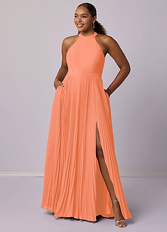 Barbie ♥ Azazie Bridesmaid Dresses Sunset A-Line Pleated Chiffon Dress image11