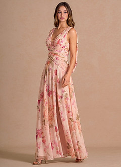 Xavira Abstract Bouquet Floral Maxi Dress image4