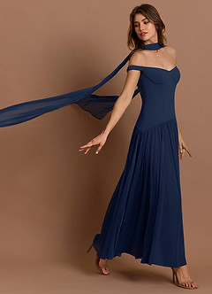 Maxi jurk Isolde Marine image5