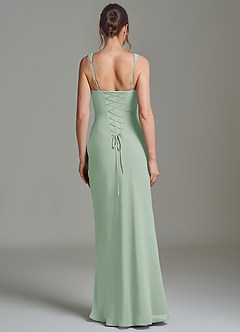 Azazie Niamh Abiti da Damigella Abito Sirena in Chiffon Corsetto Agave image2